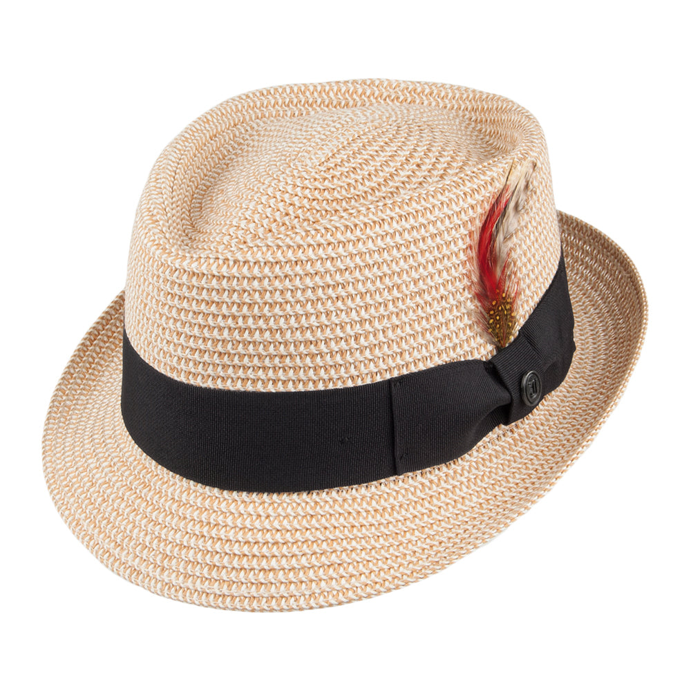 Natural Diamond Crown Toyo Braided Pork Pie Hat - Image 2
