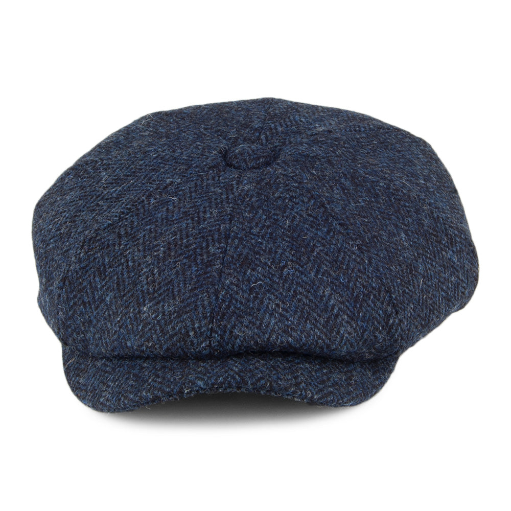 Blue-Black Pure New Wool Newsboy Cap - Image 2