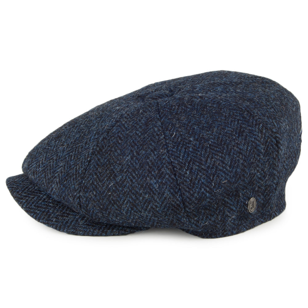 Blue-Black Pure New Wool Newsboy Cap - Image 3