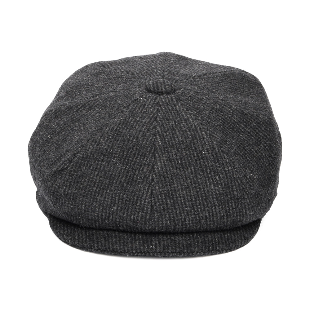 Charcoal Wool Blend Newsboy Cap - Image 2