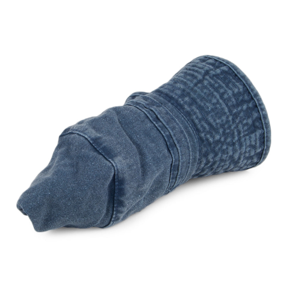 Navy Blue Packable Cotton Boonie Hat - Image 2
