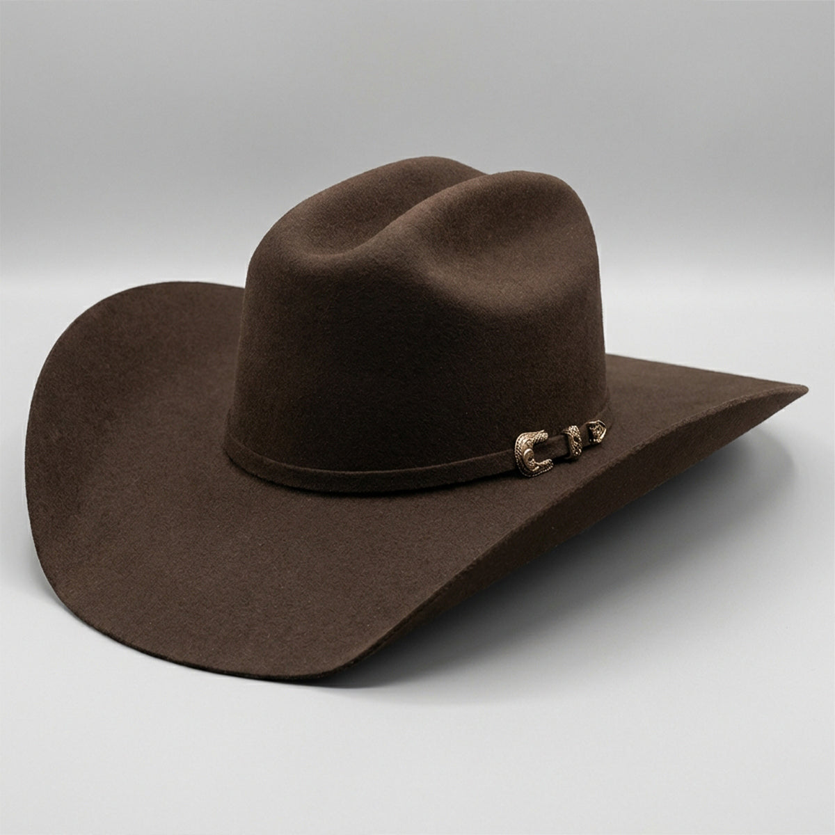 Tombstone Roper Chocolate Felt Cowboy Hat