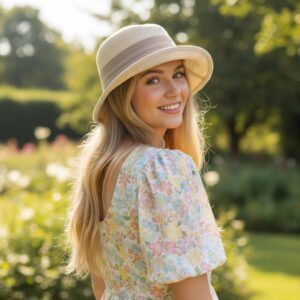 Women Cloche Hat Short Brim Bucket Hat Summer Ladies Sun Hats Feminine 1920s Hats for Women, Gift For Her