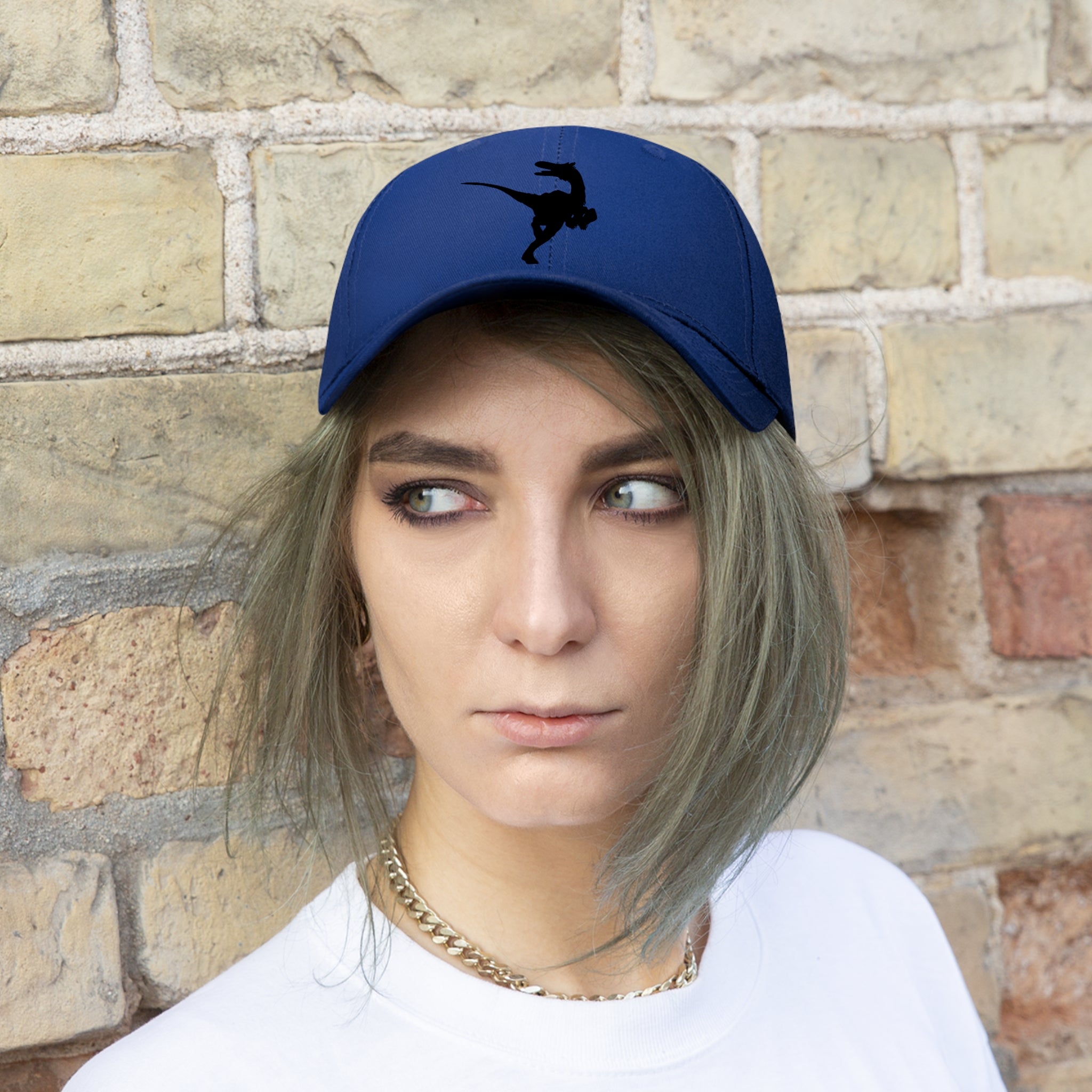 Velociraptor Twill Hat | Paleontologist Gift for Dinosaur Lovers